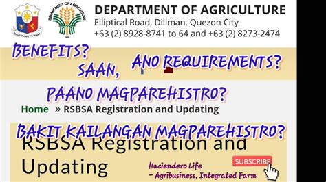 paano mag register sa eb online registration|RSBSA Registration and Updating .